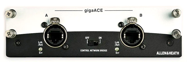 ALLEN & HEATH gigaACE NETWORK INTERFACE CARD gigaACE, 128x128 channels, 96kHz