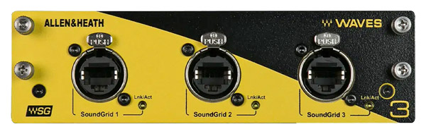 ALLEN & HEATH Waves V3 NETWORK INTERFACE CARD Waves SoundGrid, 128 channels