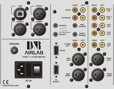 D&R AIRLAB PROGRAMME AND SUB MONO OUTPUT Option for Airlab DT