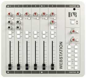 D&R WEBSTATION-USB BROADCAST MIXER 6-channel, 2x microphone, 3x USB and 1x VOIP