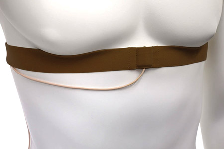 URSA CHEST STRAP Microphone mount, 110cm, non-slip, brown/espresso