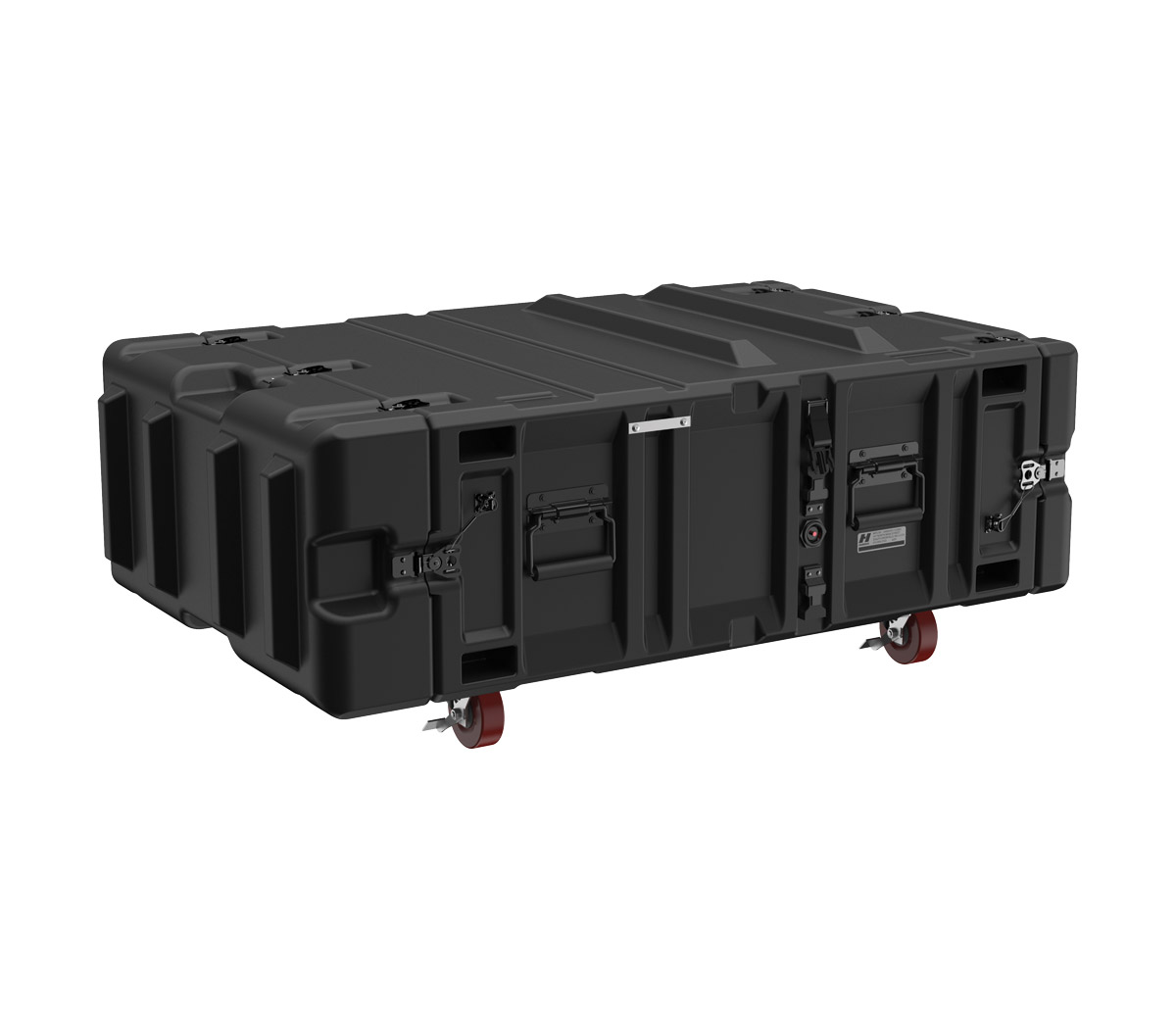 PELI CLASSICV3U RACK CASE 3U, 838mm rack depth, 4x removable castors