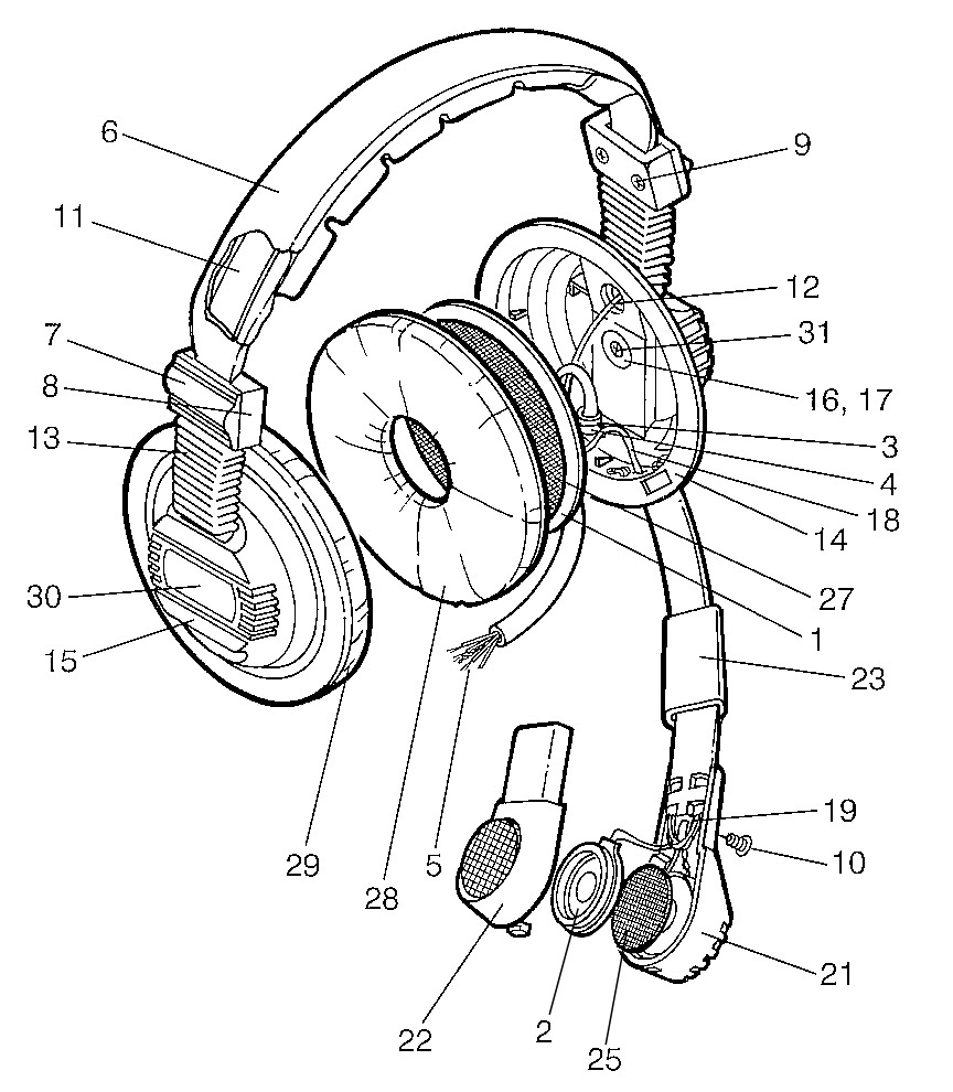 Parts Of Headphones Diagram