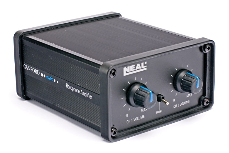 NEAL PC HEADPHONE AMPLIFIER Agauge and 3.5mm, 2 channel, mono switch