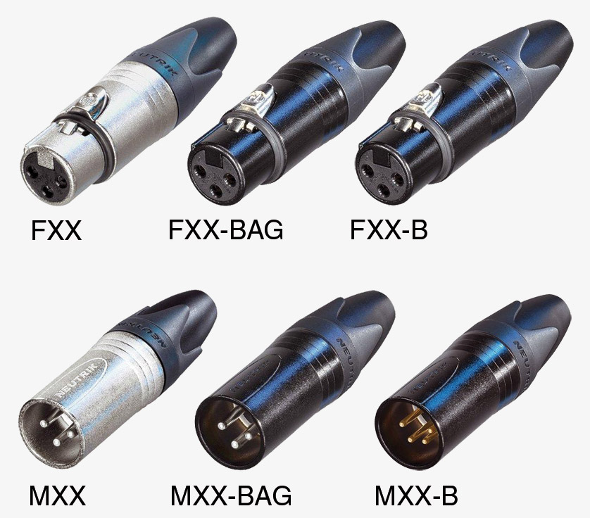 NEUTRIK XLR CABLE CONNECTORS - XX series NEUTRIK XLR CABLE CONNECTORS - XX series