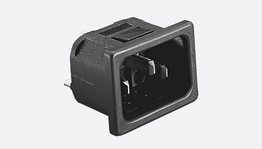 Bulgin IEC Panel Snap Fit Connector PX0575/15/63,INLET IEC Pack of 10 