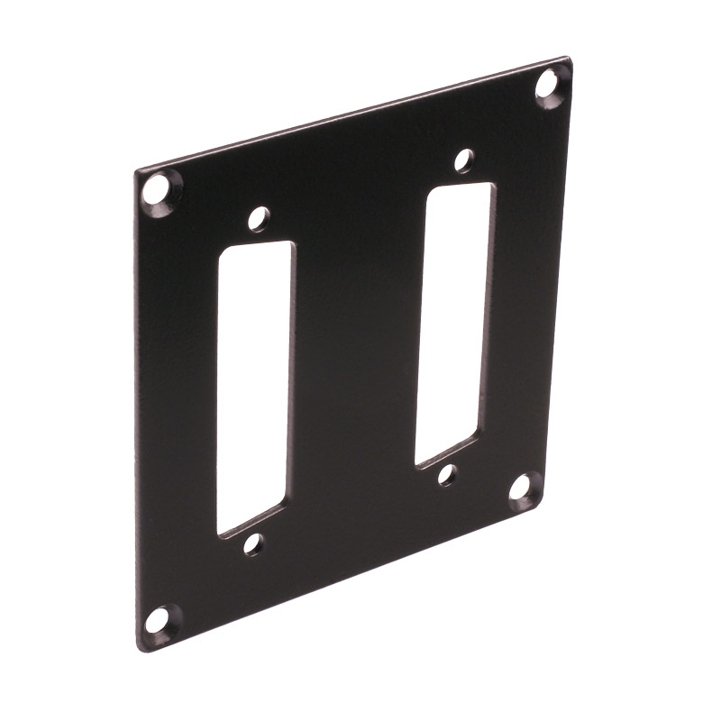 CANFORD UNIVERSAL MODULAR CONNECTION PLATE 2x Dsub25, black
