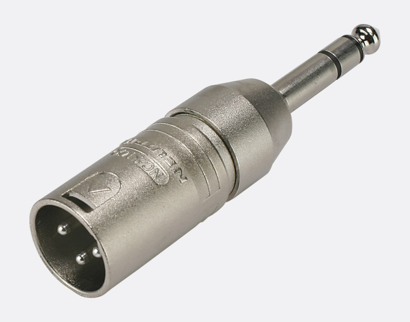 ADAPTER 3MX-3P 3-pin XLR male - 3-pole 6.35mm jack plug
