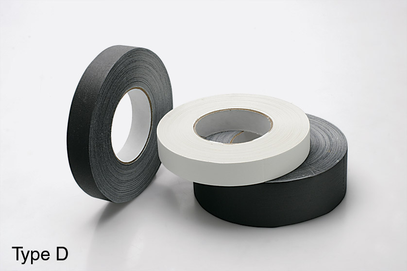 Roll of linen tape black 50mm x 50m