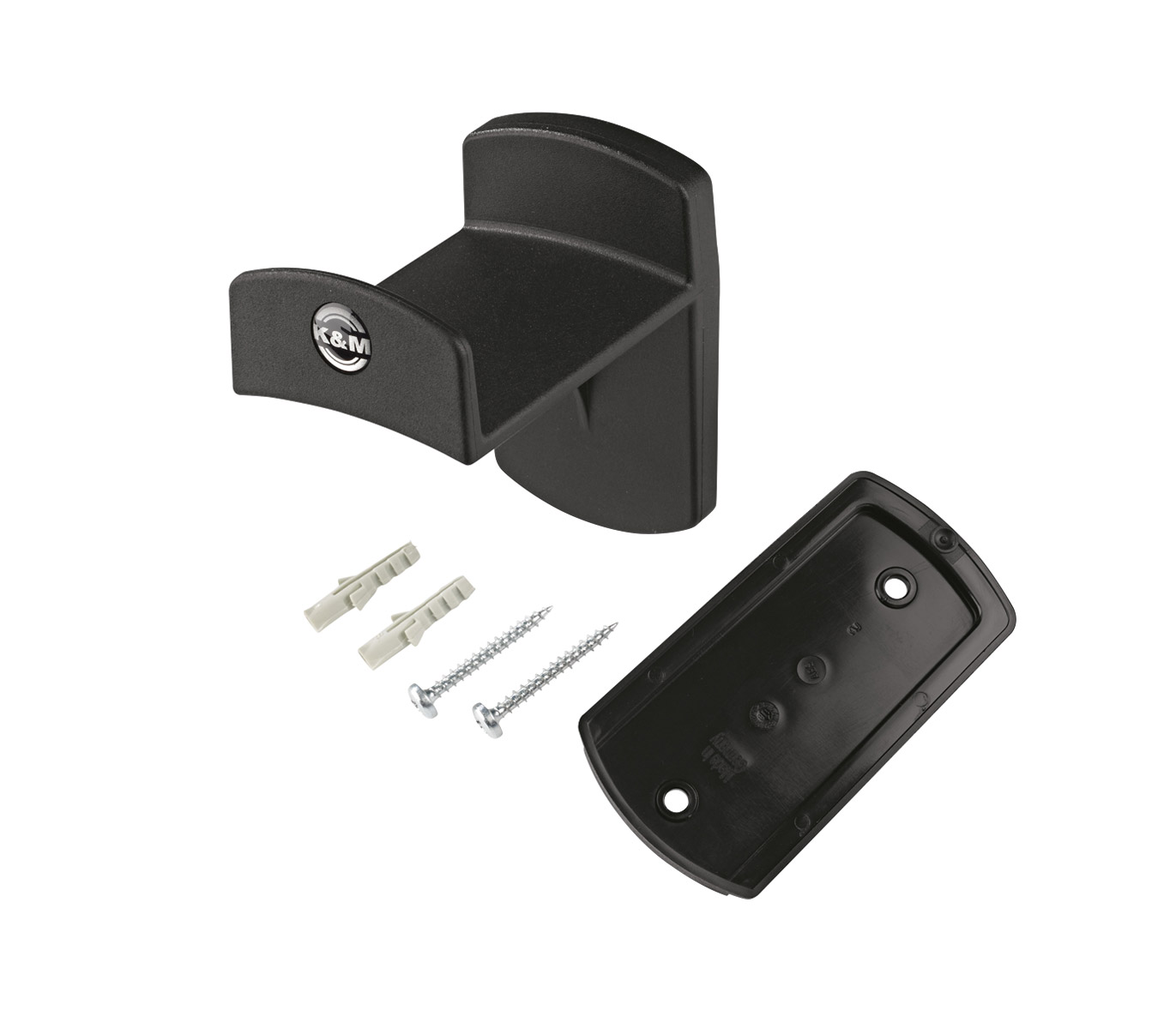 K&M 16312 HEADPHONE HOLDER Wall mount, fixed, black