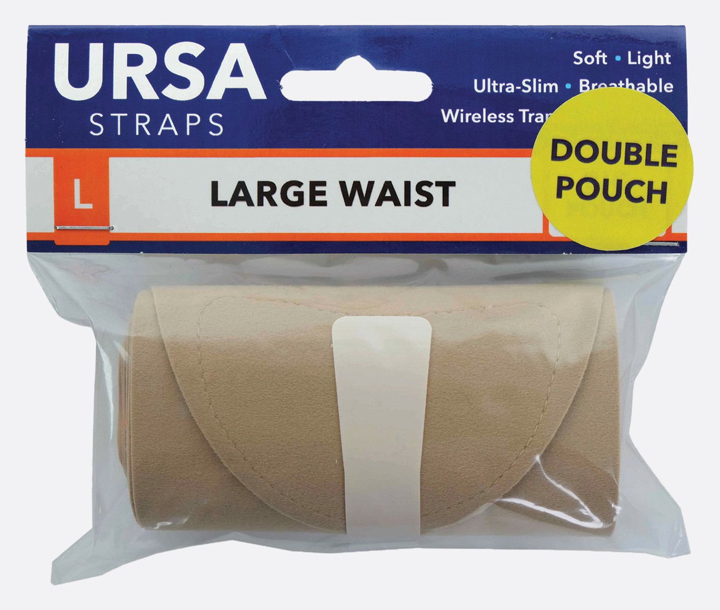 URSA STRAPS WAIST STRAP Large, 120cm, double big pouch, beige