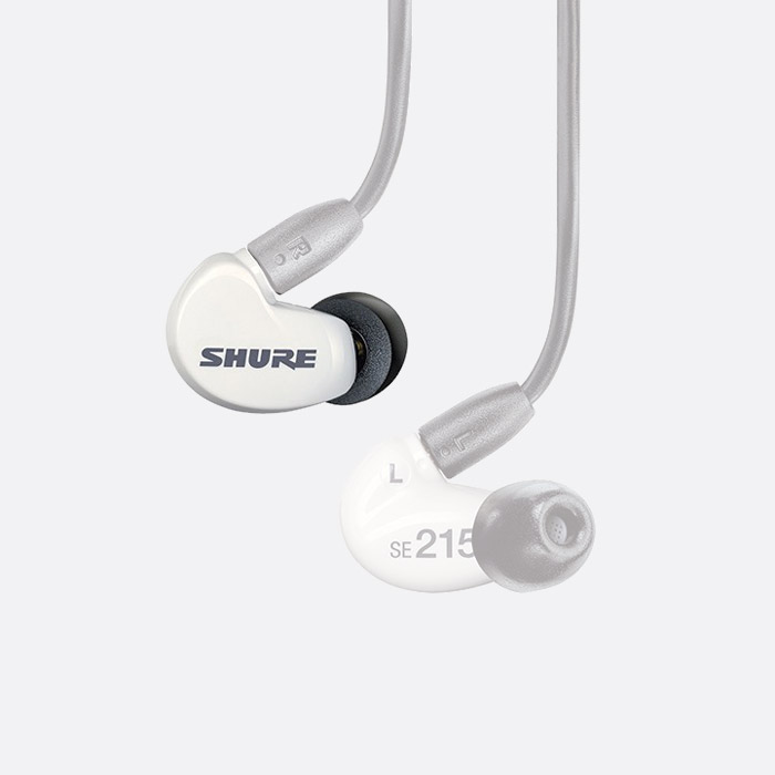 SHURE SE215-WHITE-RIGHT SPARE EARPHONE For SE215, white