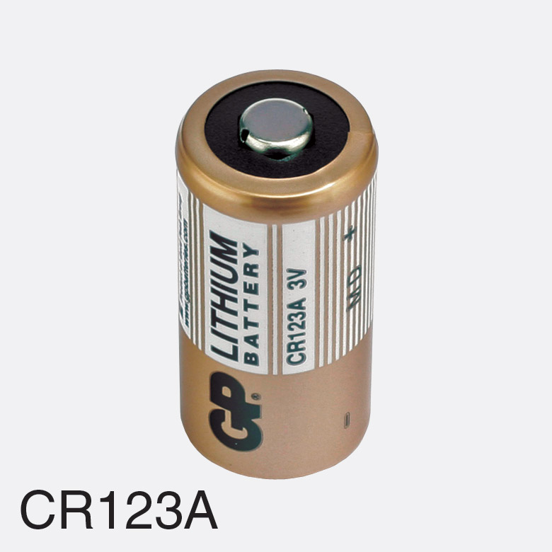GP CR123A BATTERY 16.8d x 34.5mm, lithium cell, 3V