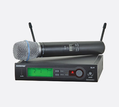 SHURE SLX24/BETA87A RADIOMIC SYSTEM Handheld, SLX2/BETA87A microphone