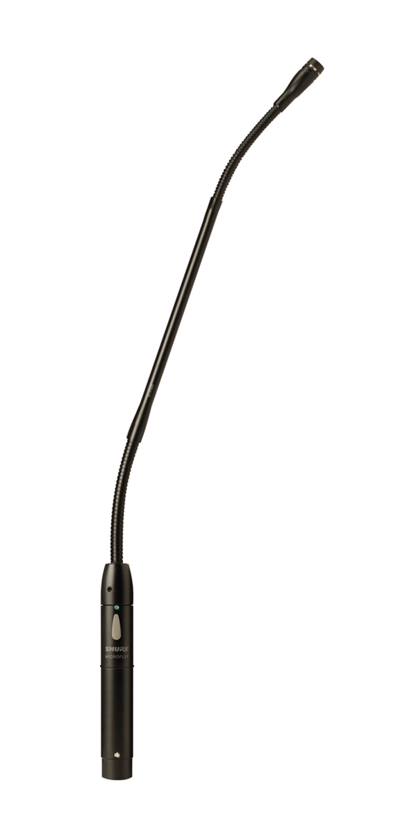Microphone à Condensateur Shure MX412D/C - Col De Cygne 30,5 Cm - Base De Bureau Avec Câble 3 M - Cardioïde - Pour Conférences, églises, Salles De Classe
