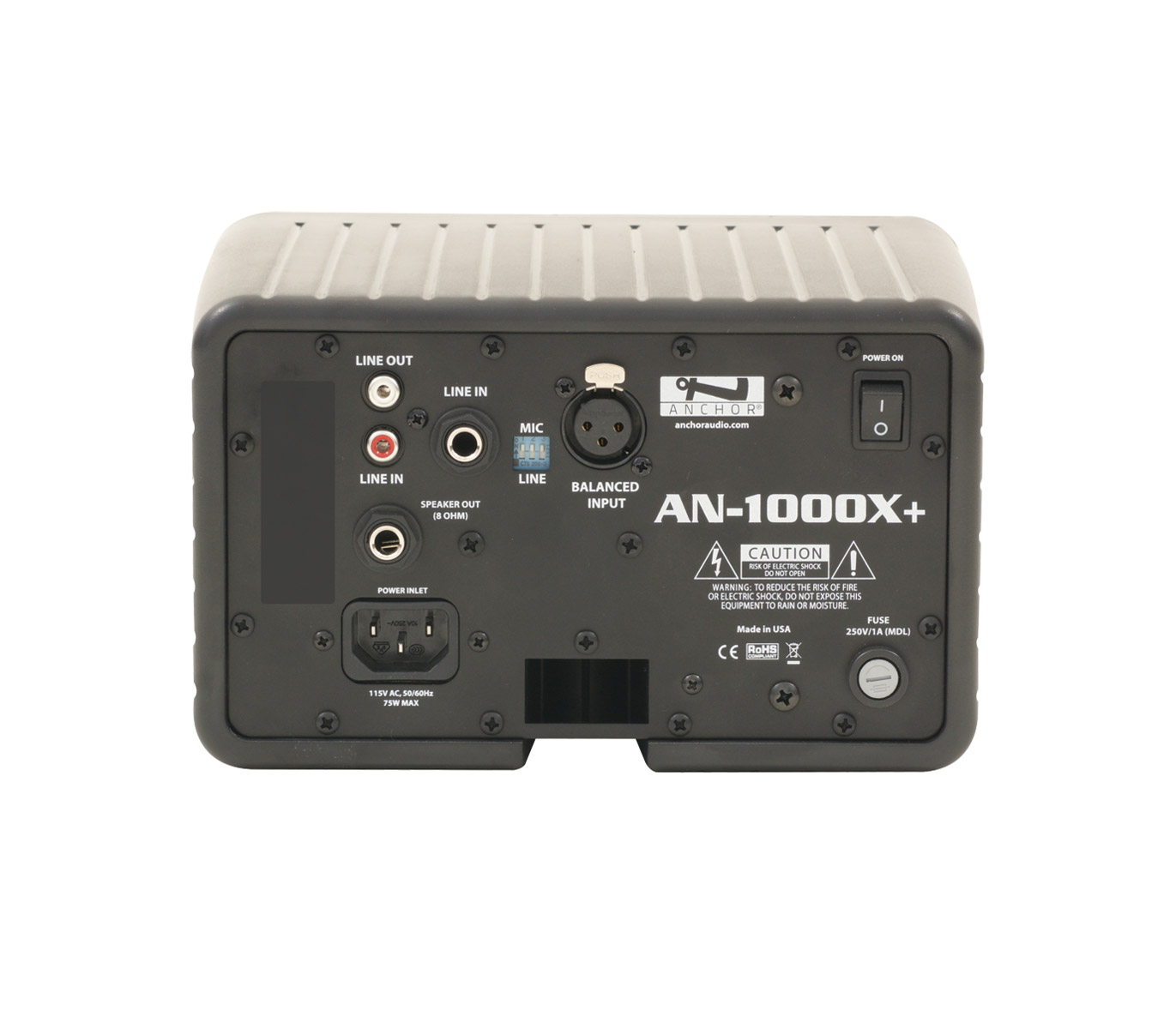 ANCHOR AN1000X+ MONITOR SPEAKER AC, 50watts, 107dB, 1x 4.5inch woofer