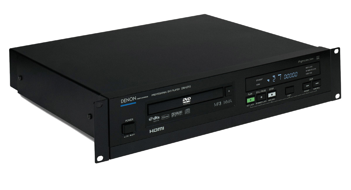 DENON DNV210 DVD PLAYER HDMI, 2U rackmount kit, 24bit, NTSC/PAL