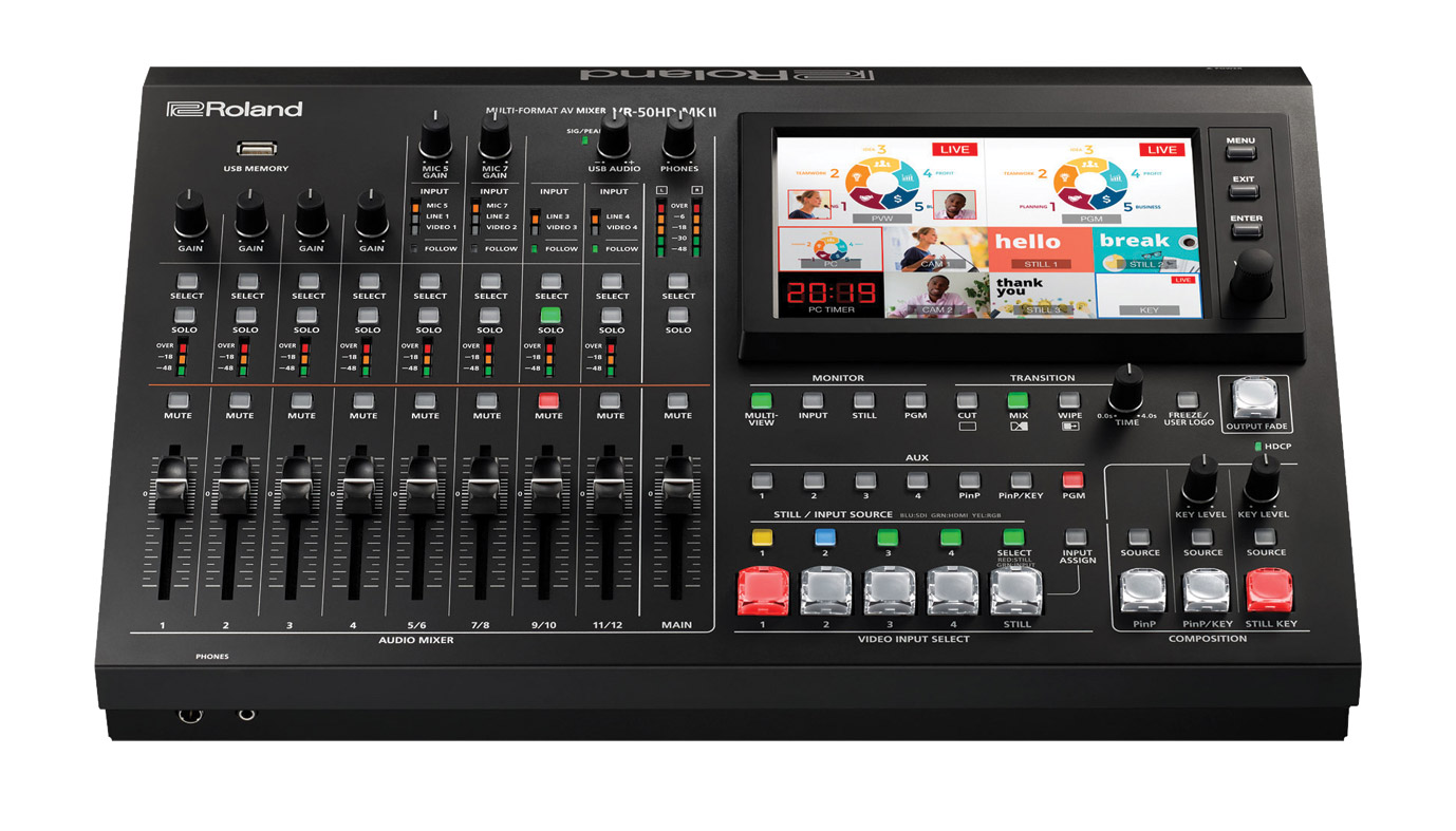 ROLAND VR50HD MKII AV MIXER Automixing, PTZ control, touchscreen