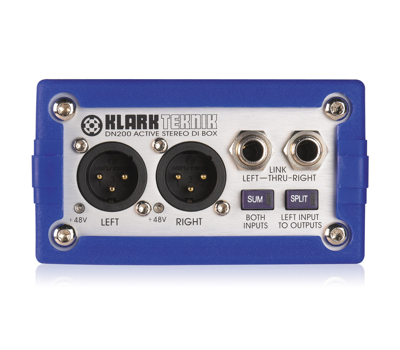 KLARK TEKNIK DN200 DI BOX Active, stereo, earth lift, 20dB pad, 48V