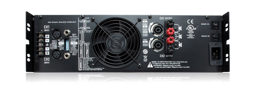 QSC RMX5050A POWER AMPLIFIER 2x 1800W/4, LF filters, balanced inputs