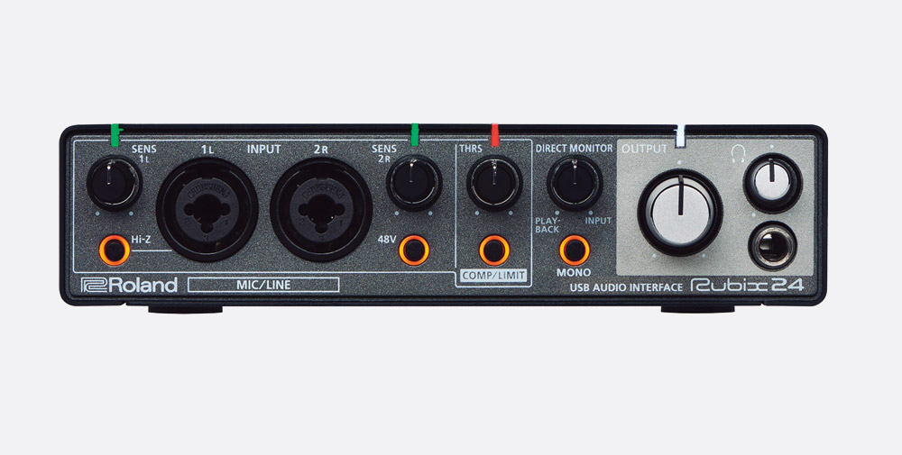 ROLAND RUBIX-24 USB AUDIO INTERFACE 2x4, mic/line in, phantom ROLAND RUBIX-24 USB AUDIO INTERFACE 2x4, mic/line in, phantom