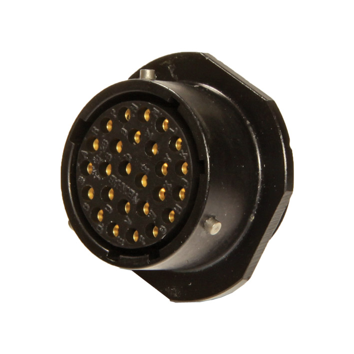 OB CONNECTOR 26 pin cable socket, with pins, black