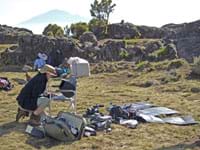 Basecamp with a Hoodman