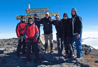 The team on The Roof of Africa