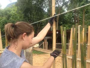 Rachael Holloway sporting a pair of Dirty Rigger XS womans gloves