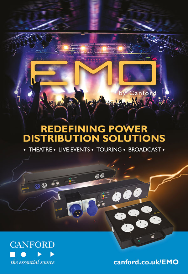 EMO power distribution poster showing live event 
