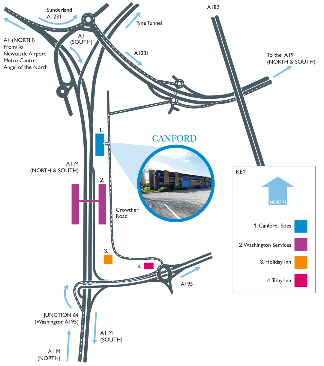 How to get to Canford