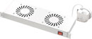 CANFORD FRONT MOUNT FAN TRAY 2 fans, on/off switched, with thermostat, grey