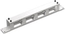 CANFORD CABLE MANAGEMENT PANEL Horizontal, 4 channel, with cover plate, 1U, grey