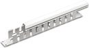 CANFORD CABLE MANAGEMENT PANEL Horizontal, 10 channel, with cover plate, 1U, grey