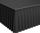 GLOBAL TRUSS GL6064 GT STAGE DECK SKIRT Pleated, polyester, 200x2050mm, black