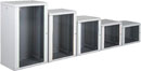 LANDE PROLINE PR12U6060-LG WALL RACK CABINET 12U, 600d, with glass door, grey