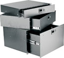 Rack drawers and storage