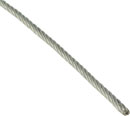 DOUGHTY T40100 GALVANISED WIRE ROPE Flexible, 4mm, silver
