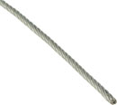 DOUGHTY T40600 GALVANISED WIRE ROPE Flexible, 8mm, silver