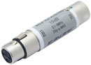 CANARE BCJ-XJ-A10TRC IMPEDANCE CONVERTER Inline, AES/EBU XLRF to BNC socket, 10dB pad