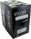 EXCEL CATEGORY 6 CABLE U/UTP, 24AWG, Grey, (Box-pak of 305m)