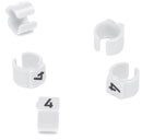 CABLE MARKERS PS15BW.4 Retrofit, black on white, loose, bagged, (pack of 50)