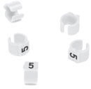 CABLE MARKERS PS15BW.5 Retrofit, black on white, loose, bagged, (pack of 50)
