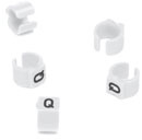 CABLE MARKERS PS15BW.Q Retrofit, black on white, loose, bagged, (pack of 50)
