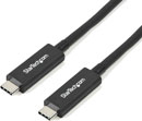 STARTECH THUNDERBOLT CABLE, 40Gbit/s, male to male, 0.8m, black