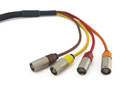 CANFORD CATKIT ETHERCON FLEXIBLE MULTICORE CABLE 4-way, 4x Ethercon breakout each end, 50 metres
