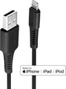 LINDY 31319 LIGHTNING CABLE Type A USB male - Lightning male, black, 0.5m