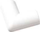 D-LINE FLFB2010W 1/2-ROUND CLIP-OVER FLAT BEND, For 20 x 10mm trunking, white