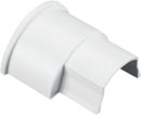 D-LINE BA3015W 1/2-ROUND SMOOTH-FIT BOX ADAPTOR, For 30 x 15mm trunking, white