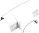 D-LINE AT3015W 1/2-ROUND SMOOTH-FIT BOX ADAPTOR TEE, For 30 x 15mm trunking, white